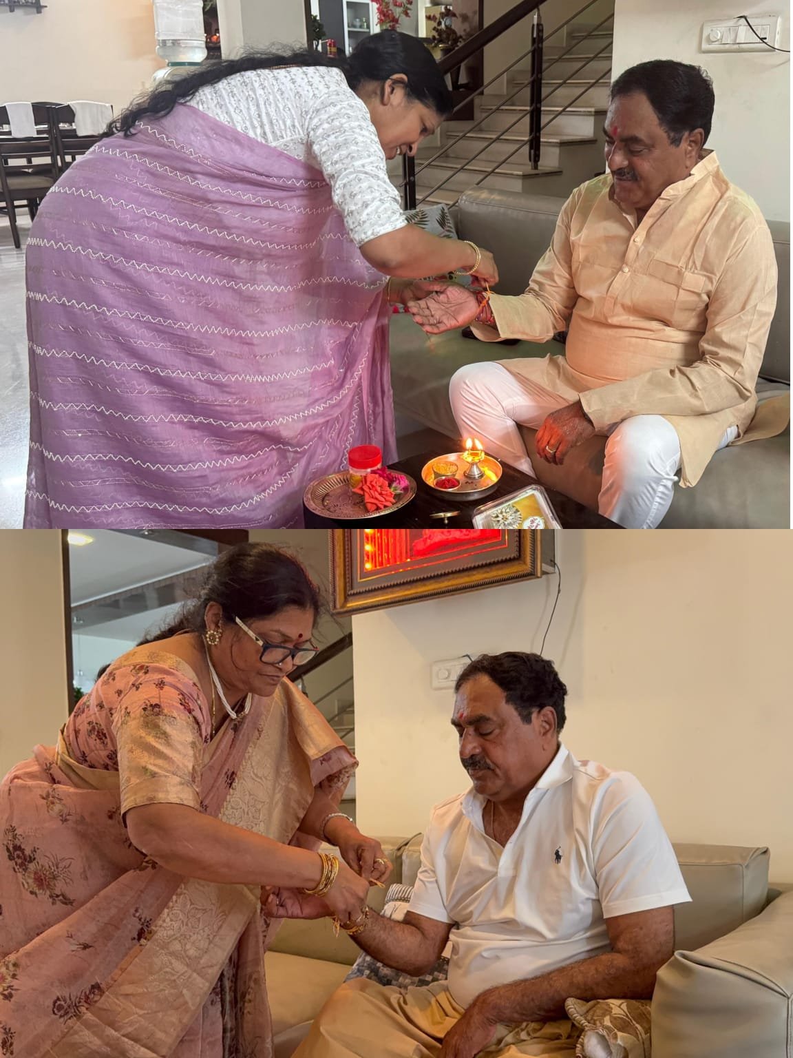 రాఖీ పౌర్ణమి శుభాకాంక్షలు మాజీ మంత్రివర్యులు ఎర్రబెల్లి దయాకర్ రావు గారు.